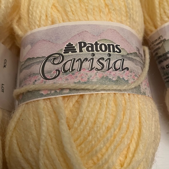 Patons Carisia Yellow Yarn - Picture 3 of 3